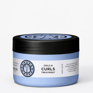 Maria Nila Coils & Curls Treatment Masque, 250ml, Passar alla typer av vågigt och lockigt hår Återfuktande & vårdande, Utredande, 100% vegansk, CO2-kompenserad förpackning